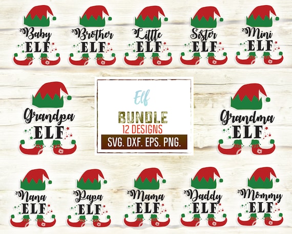 Download Elf Family Christmas Shirts Svg Elf Squad Svg Christmas Elf Etsy