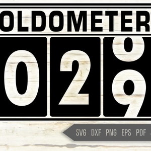 29e anniversaire Svg. Oldometer Svg. Man Birthday Svg. Twenty Nine Years Svg. Birthday Boy Svg. Car Svg. Odometer Svg. Cricut, Silhouette, dxf