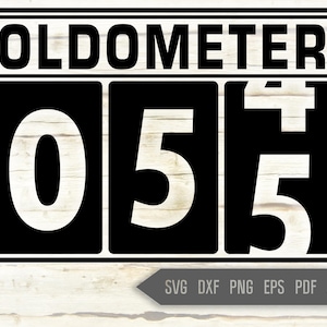 55e anniversaire Svg. Oldometer Svg. Man Birthday Svg. Fifty Five Years Svg. Birthday Boy Svg. Car Svg. Odometer Svg. Cricut Silhouette dxf eps