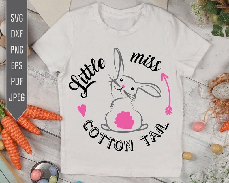Download Little Miss Cotton Tail Svg. Girl Easter Svg. Easter Bunny ...