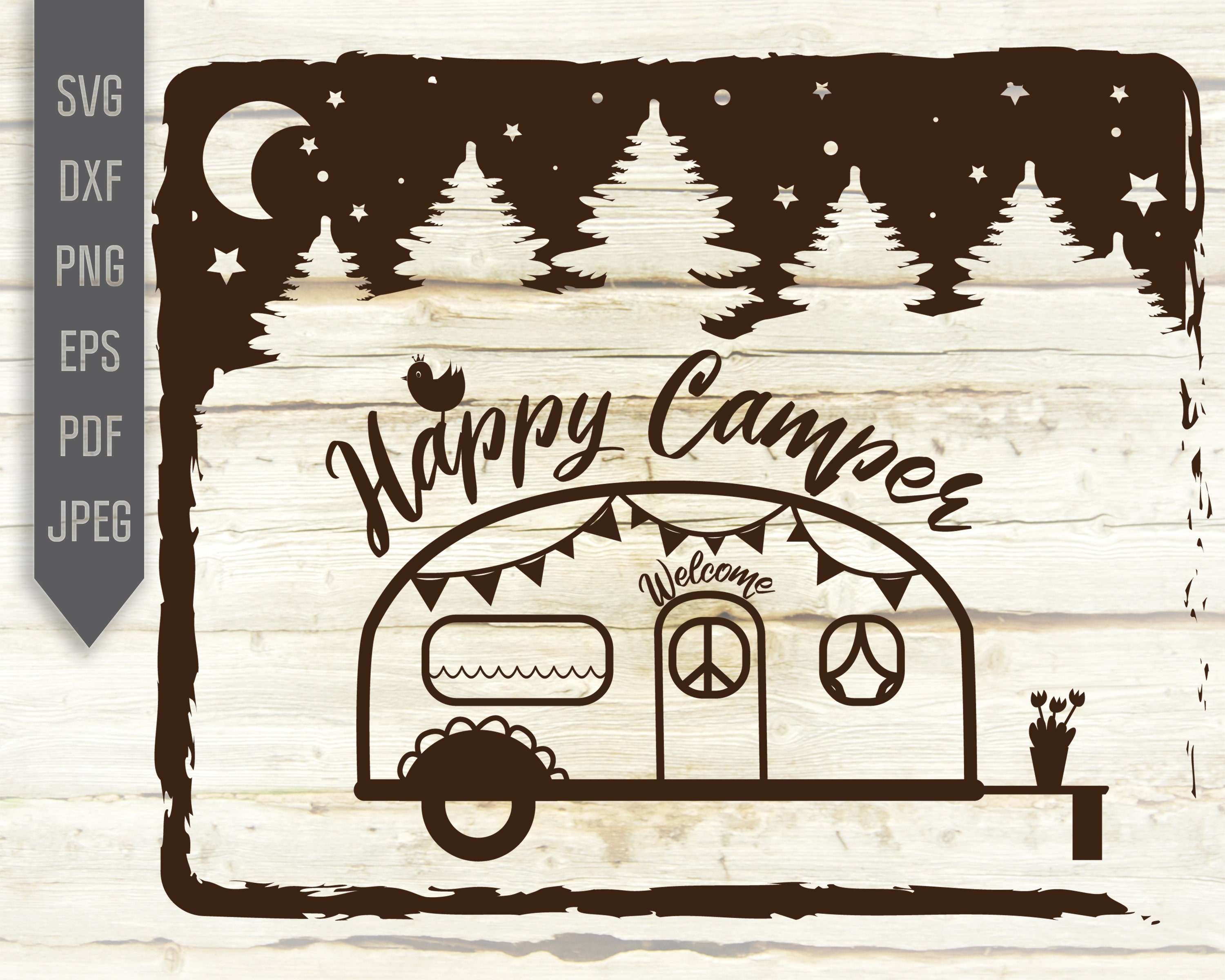 Download Happy Camper Svg Camper Svg Camping Trailer Svg Camping Etsy