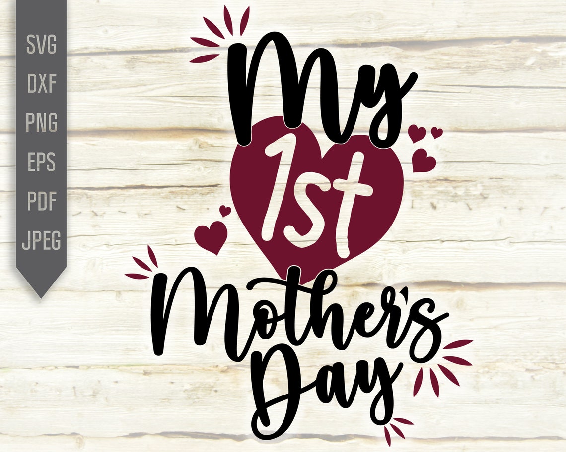 My 1st Mother's Day Svg. Mother's Day Onesie Design. - Etsy