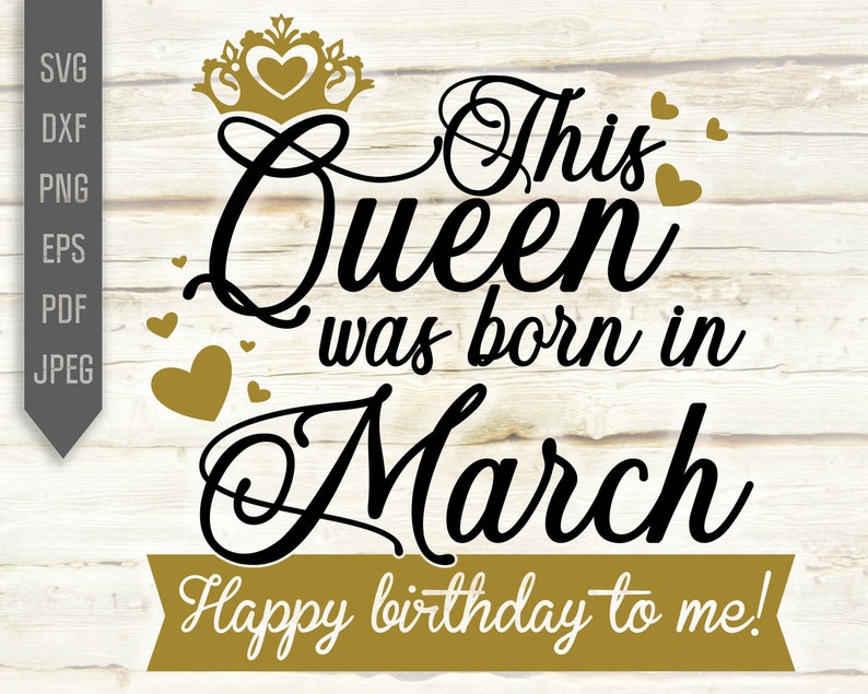Download This Queen Was Born In Svg. Months Svg. Birthday Queen Svg ...