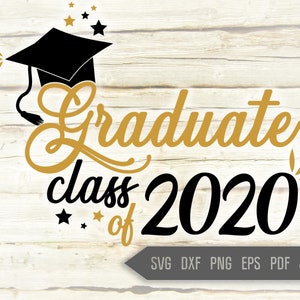 Graduiertenklasse von 2020 Svg. Reunion Svg. Abitur Svg. Klasse von 2020 Svg. High School, College Grad Shirt. Cricut Silhouette, dxf eps png