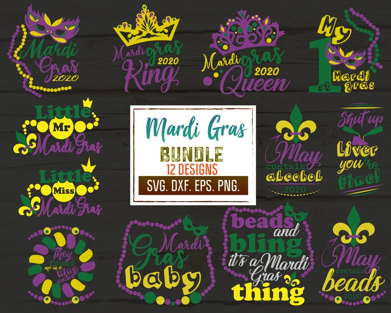 Download Mardi Gras Svg Bundle. Mardi Gra Sayings For Kids Boys | Etsy