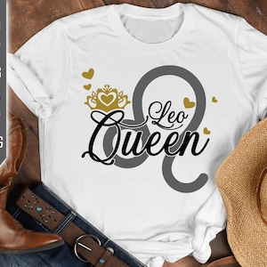 Leo Queen Svg. Sternzeichen Svg. Horoskop Svg. Leo Sign Svg. Leo Sign Svg. Leo Shirt. August Svg. Leo Birthday Svg. Cricut, Silhouette, dxf, eps, png, pdf