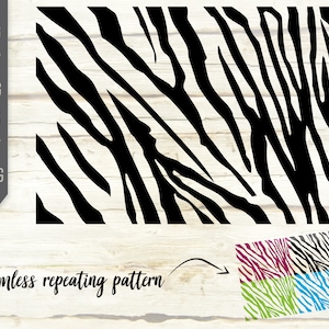 Zebra Seamless Pattern Svg. Repeatable Pattern. Repeat Pattern Svg. Zebra Stripes Svg. Zebra Print Bacground. Cricut, Silhouette, Dxf, Eps