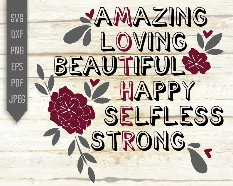 Download Art Collectibles Clip Art Mom Definition Svg Mommy Svg Loving Silhouette Beautiful Strong Svg Mother S Day T Shirt Cricut Selfless Happy Amazing Mother Svg