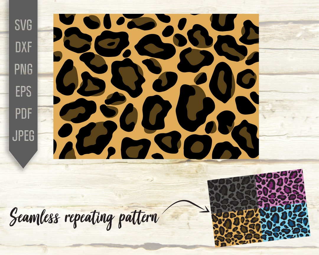 Leopard Print Svg. Seamless Repeatable Pattern. Endless Pattern Svg ...