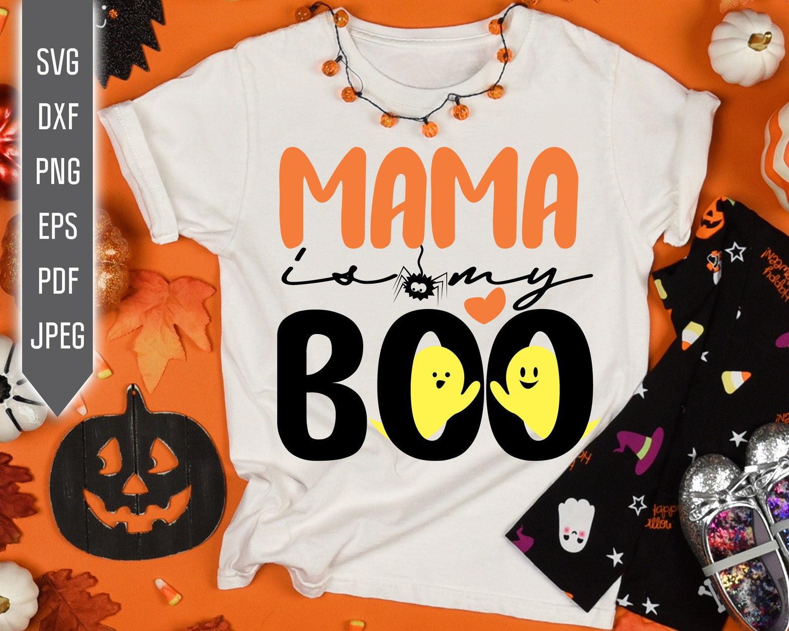 Download Mama Is My Boo Halloween Svg. Boy Halloween Shirt. Spooky ...