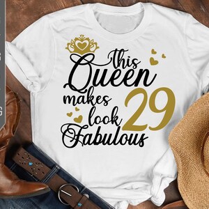 29e anniversaire svg. Cette reine rend 29 fabuleux Svg. Anniversaire Reine Svg. Vingt-neuvième Svg. Anniversaire Fille Svg. Cricut, Silhouette, dxf