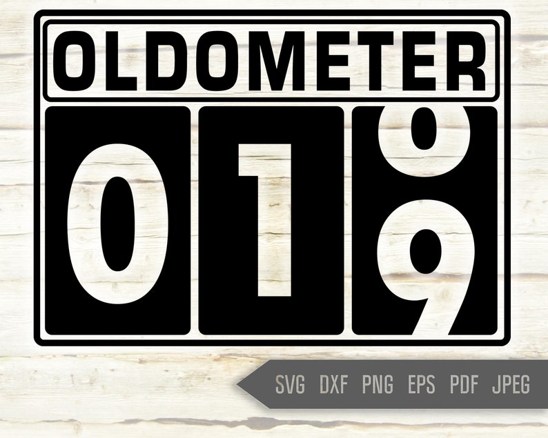 Download 19th Birthday Svg. Oldometer Svg. Man Birthday Svg. Nineteen | Etsy