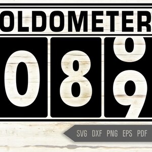 89e anniversaire Svg. Oldometer Svg. Man Birthday Svg. Eighty Nine Years Svg. Birthday Boy Svg. Car Svg. Odometer Svg. Cricut Silhouette dxf