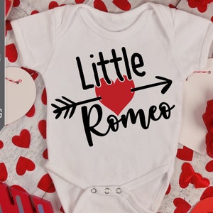 Little Romeo Svg. Valentine Boy svg. Valentine's Day Baby Boy Design. Baby Boy Svg. Newborn Baby. Sublimation, Iron On, Cricut, Silhouette