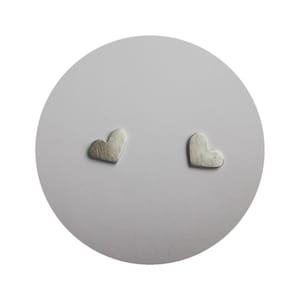 Heart earrings made of 925 sterling silver I Birthday gift