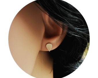 Drop stud splugs in 925 sterling silver | Silver Studs | Birthday Gift | small stud earrings