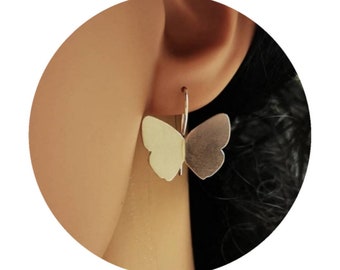 Silberohrringe | Schmetterlingohrringe | Schmetterlinge Größe L