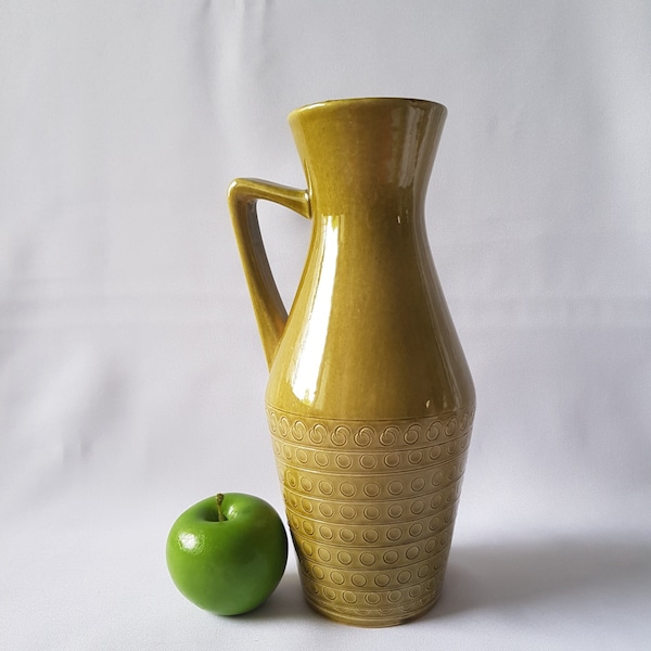 Vintage Bay Ceramic Vase/Jug,West-Germany No. 271-25,rare green BAY Ceramics 50s-60s,Mid century west germany Ceramics