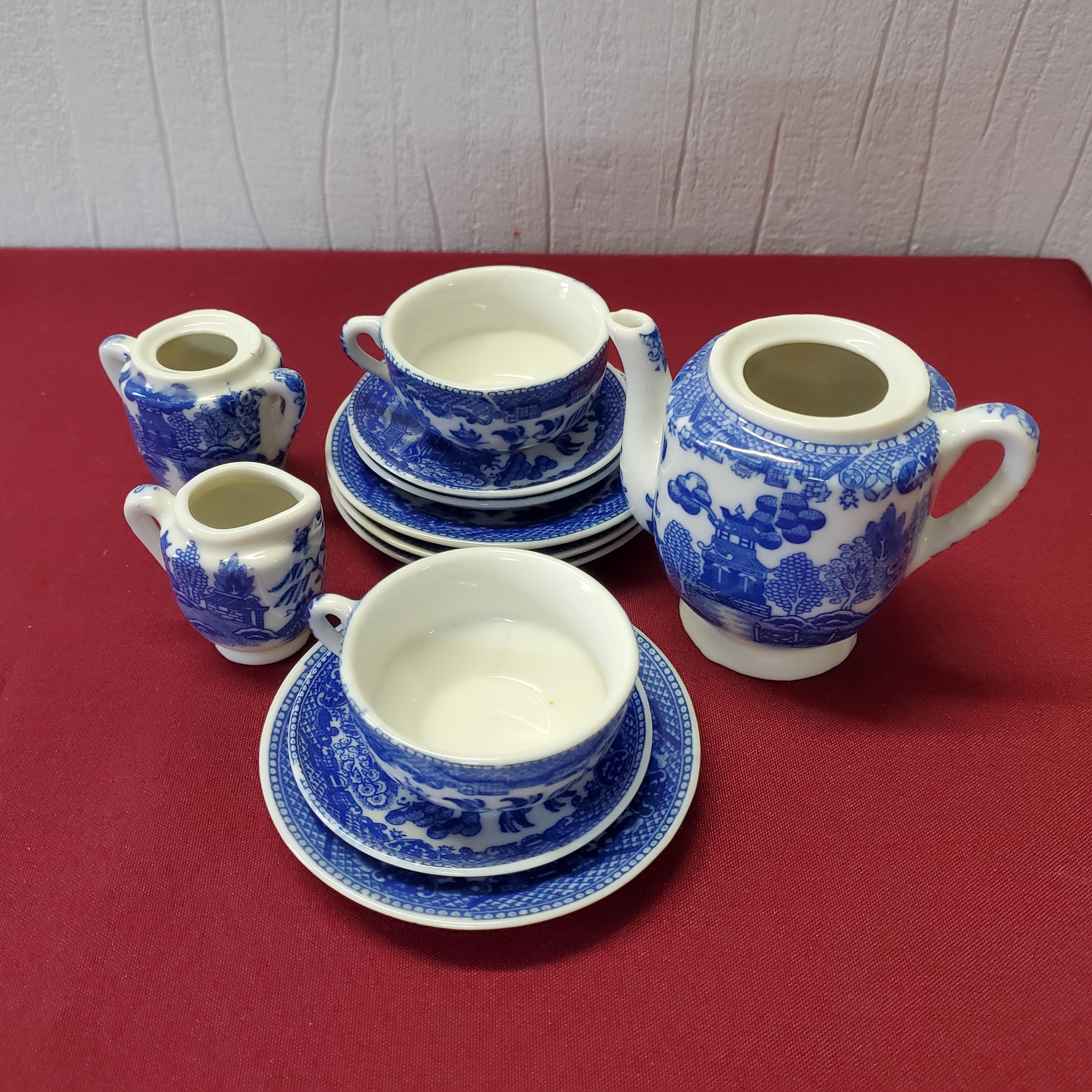 Blue willow childs tea set - Etsy 日本