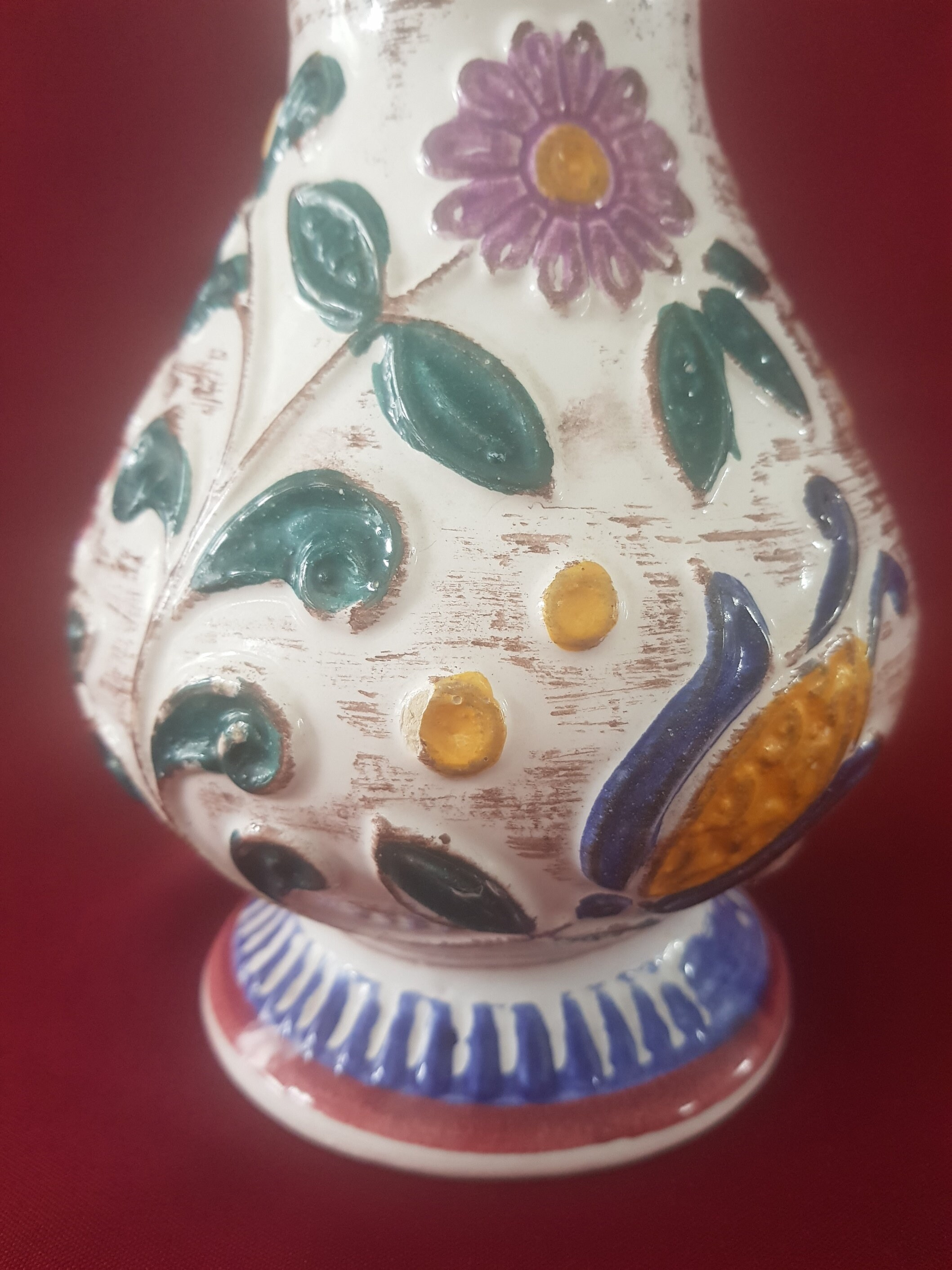 工芸品 Vintage Bay Keramik West German Vase BAY Vintage Ceramic Vase, West Germany Ceramic 62-20, Vase