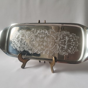 Vintage cake tray, silver plated, for e.g. sand cake, Stolle, pastries, serving meat, silver plated 18/60 Germany
