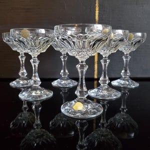 6 Likörschalen,wunderschönes,altes Set,aus Bleikristall,Zwiesel Schott, Serie Almeria Made in Germany,Likörgläser,tolle Schlieff