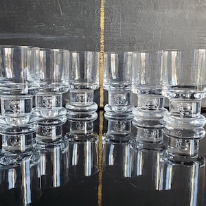 RUCKAE - Set Di 12 Bicchierini Da Liquore Con Base Pesante, Trasparenti