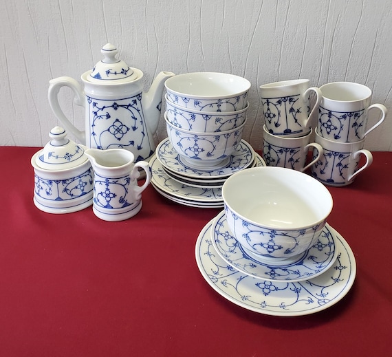 Servicio de desayuno vintage grande, servicio de café, Winterling