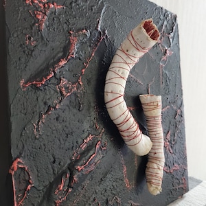 Abstract painting, acrylic painting, structural picture, abstract canvas picture, original painting, anatomy art, medical art, practice decoration, unique, 30 x 30 cm.