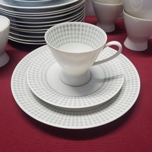 Vintage, iconic coffee service for 12 people!!, breakfast service by Rosenthal Porcelain Germany, Form 2000, design Raymond Loewy, 39 pieces