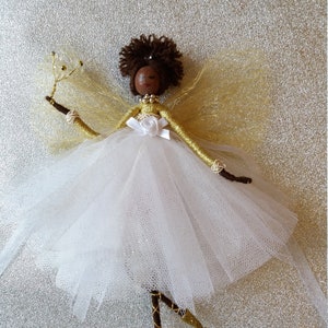 Christmas Fairy Tree Topper, Christmas Fairy Decoration, Fairy Doll