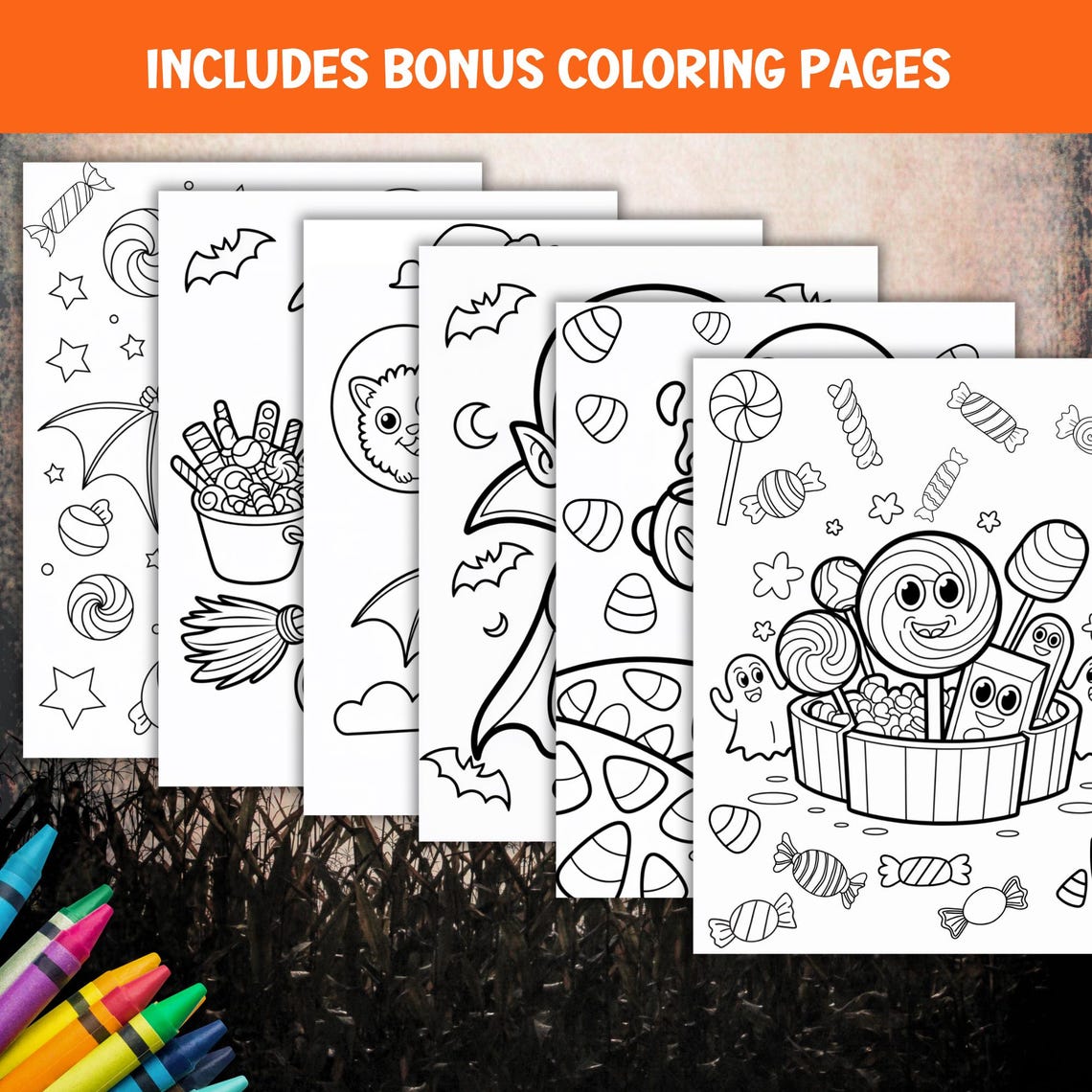 Trivia Color Sheets Halloween Trivia Quiz Printable, Spooky Multiple Choice Question ...