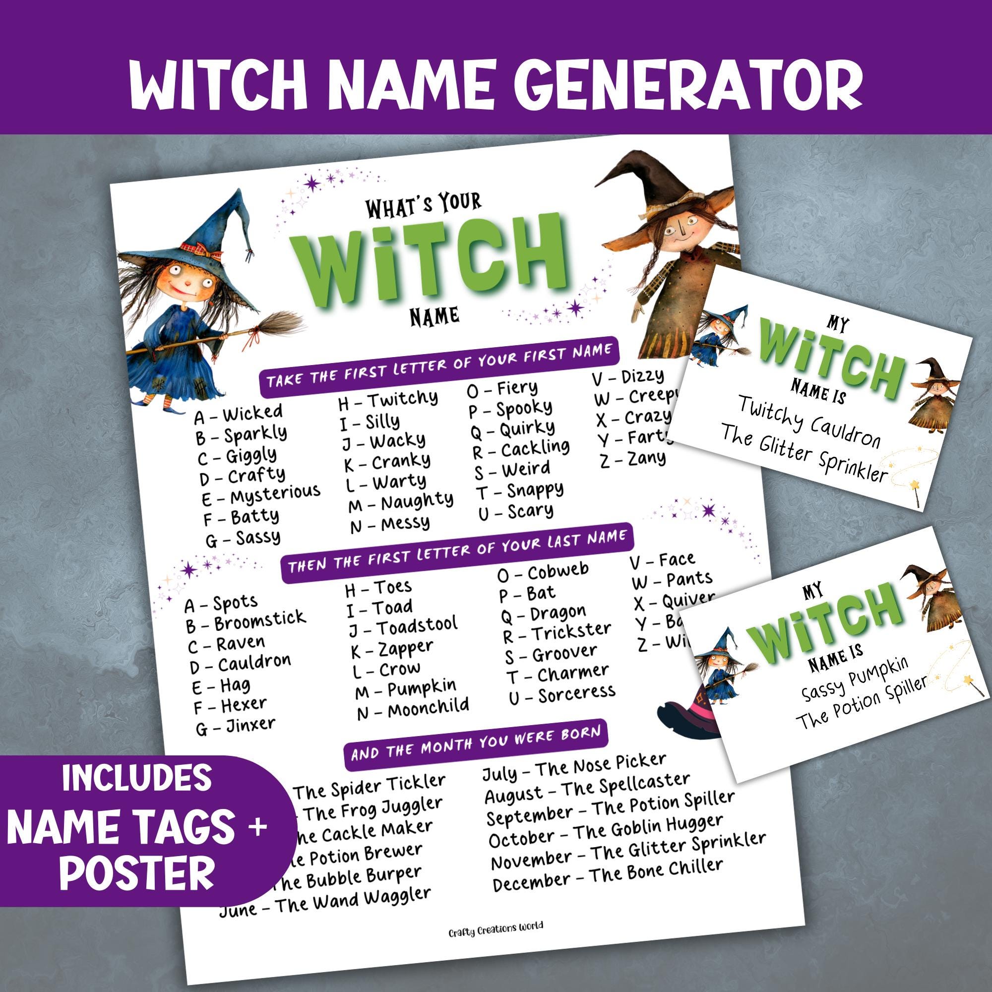 Witch Names - Etsy