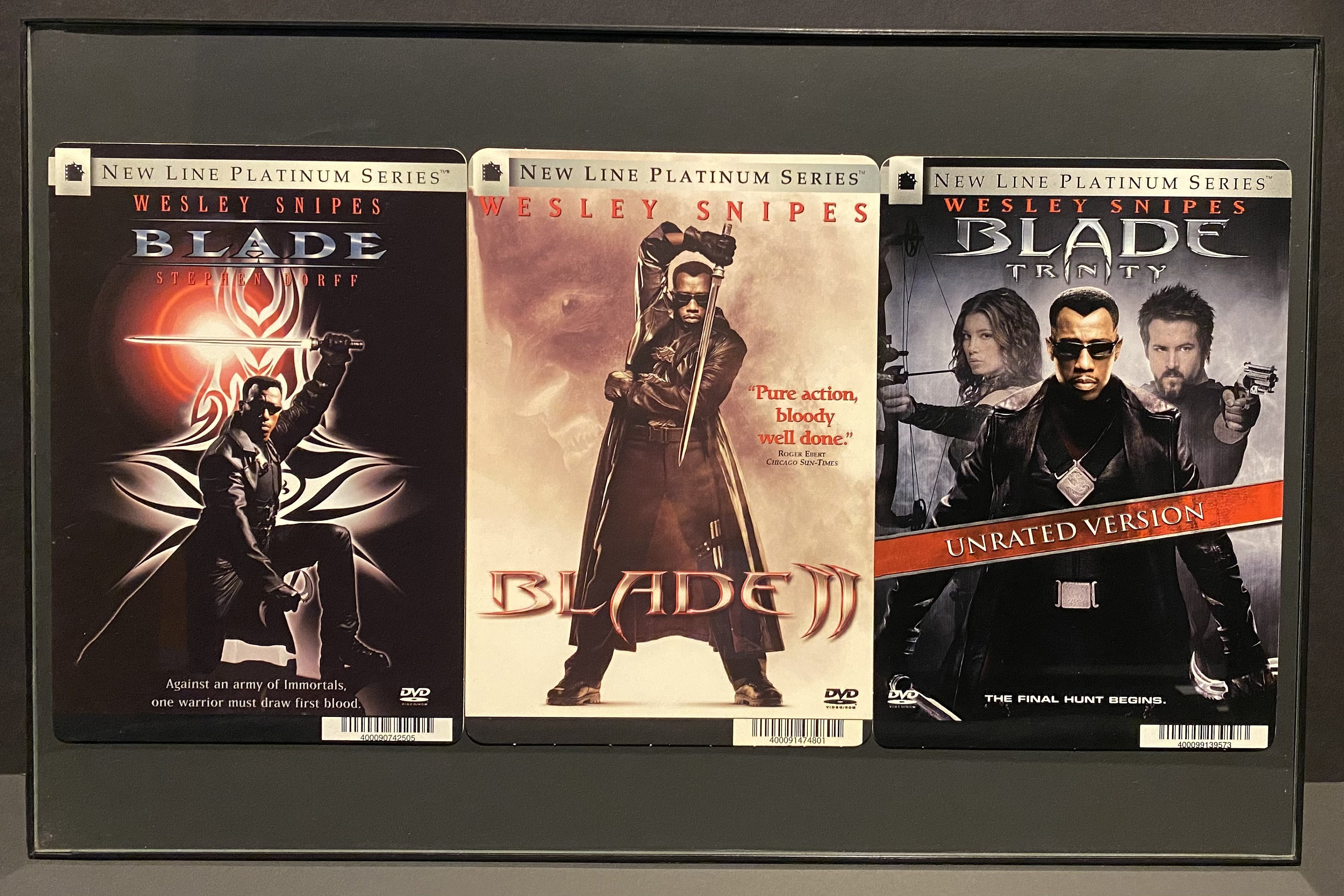 Blade Trilogy Framed Art Backer Card Movie Poster Marvel Etsy
