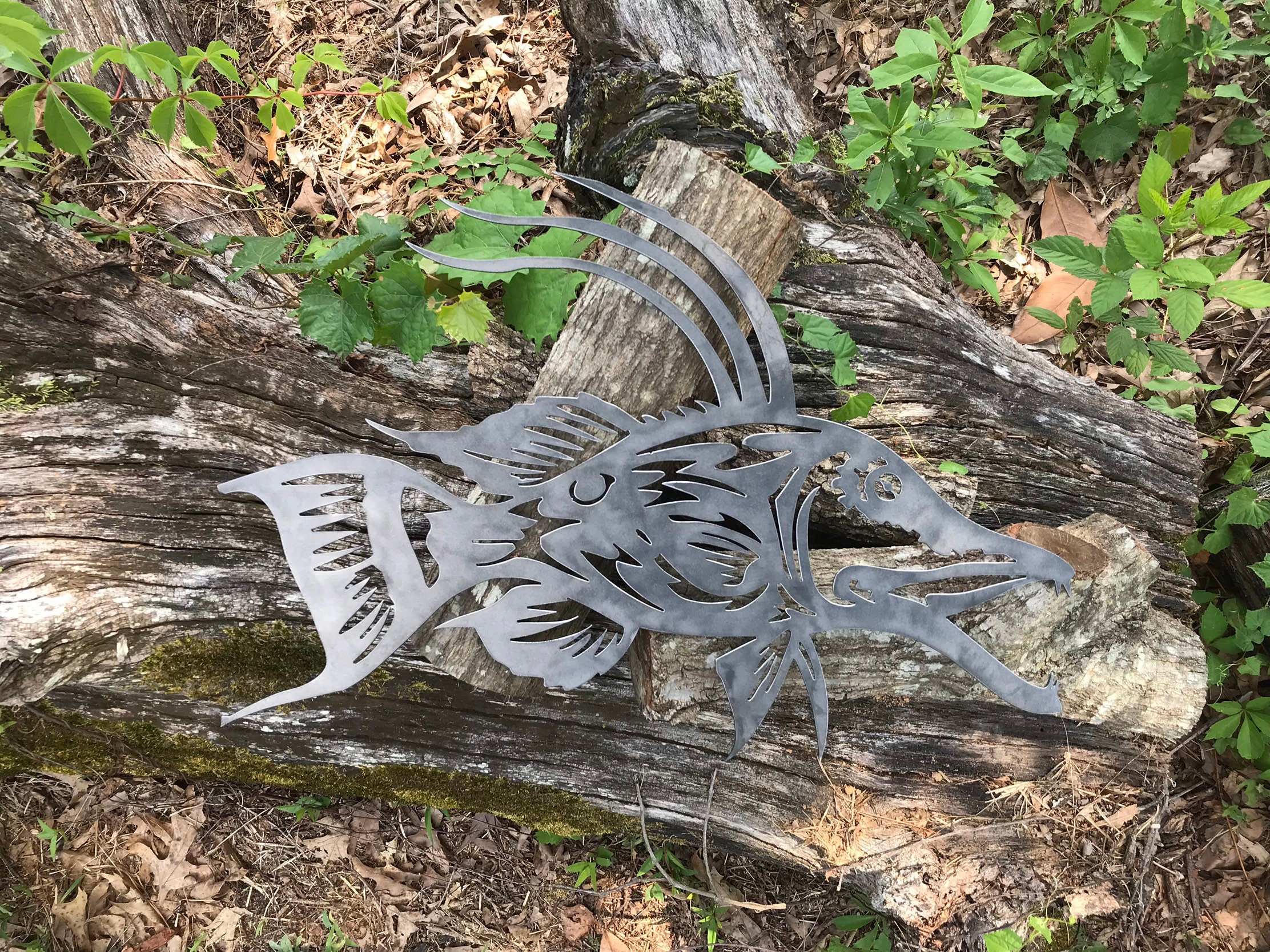 Fish Wall Hanging Hogfish Metal Art Sportsmans Hogfish Etsy