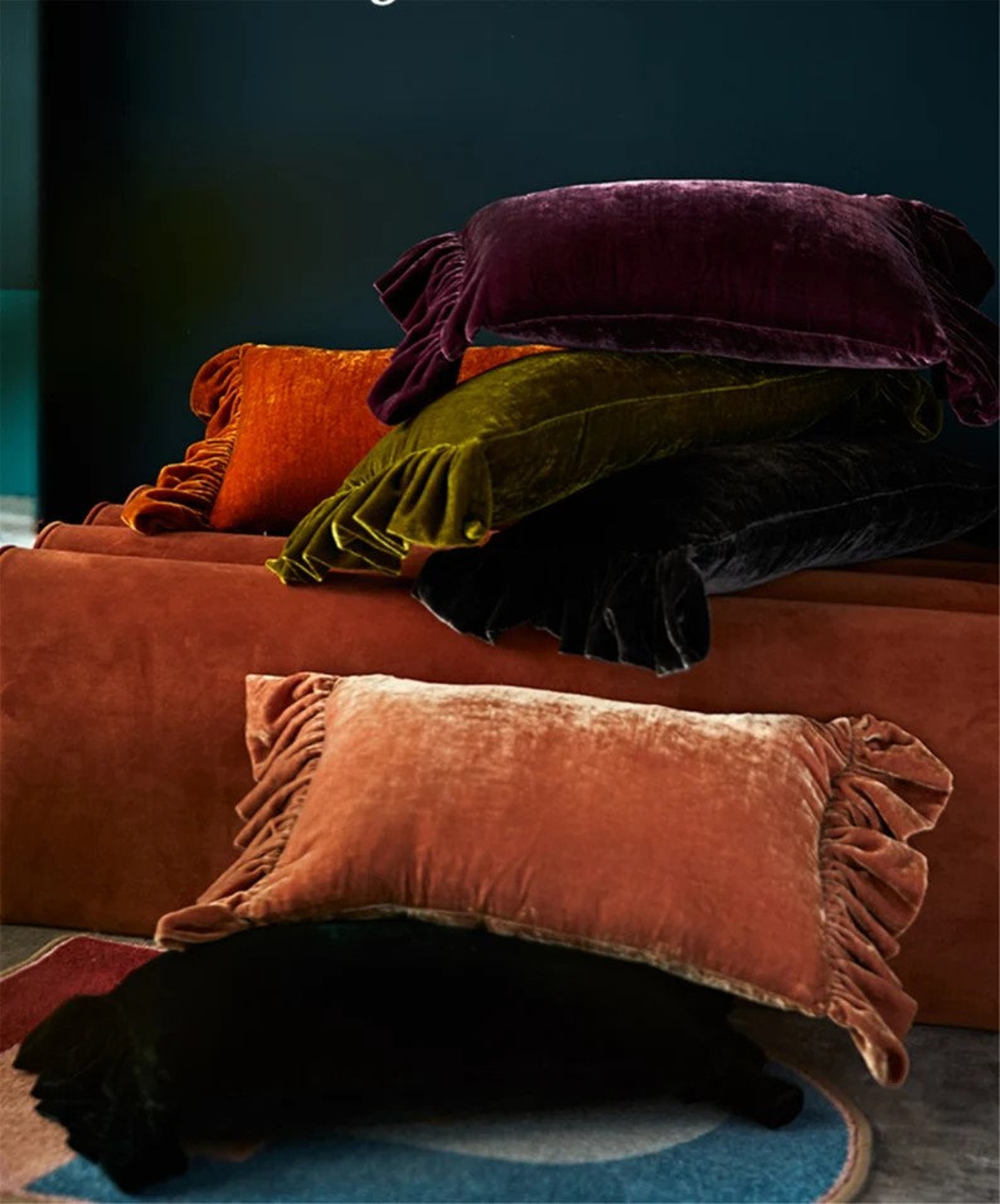 Velvet Body Pillow Cover Long Body Pillow Case Long Velvet Etsy