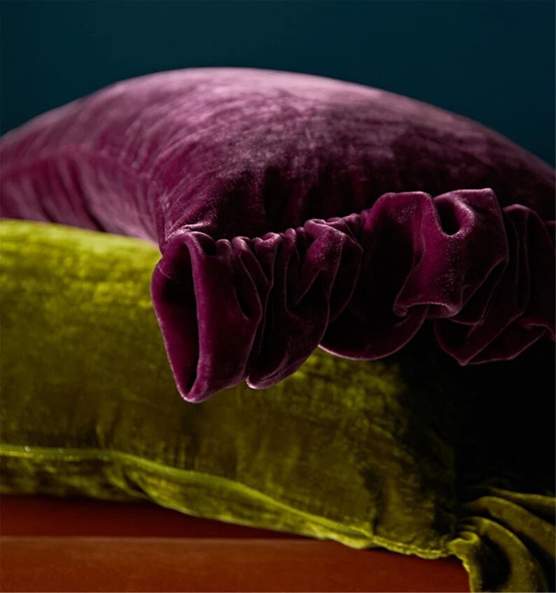 Velvet Body Pillow Cover Long Body Pillow Case Long Velvet Etsy