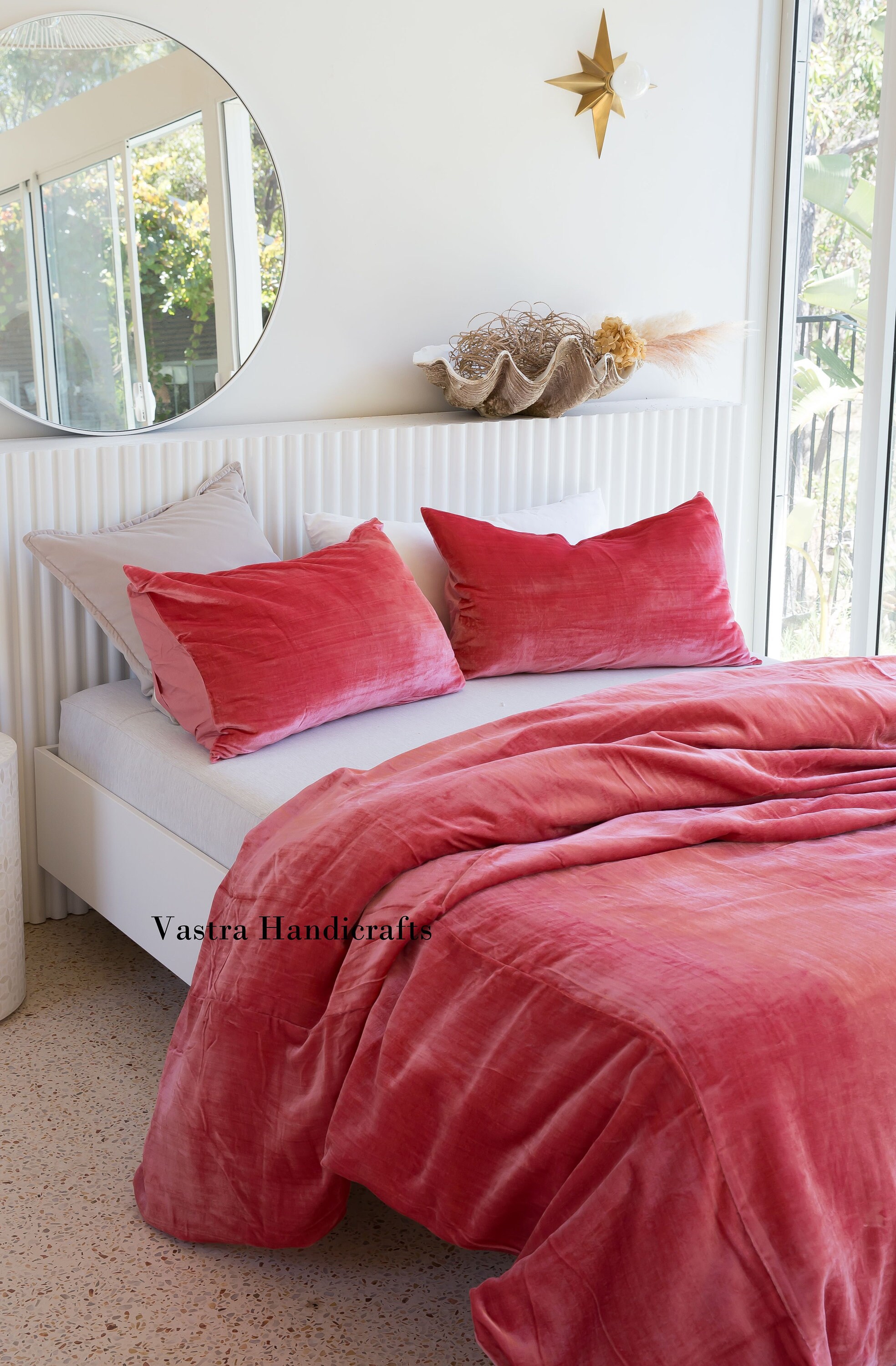 Pink Velvet Duvet Cover Comforter Cover Full UO Bedding Set Etsy