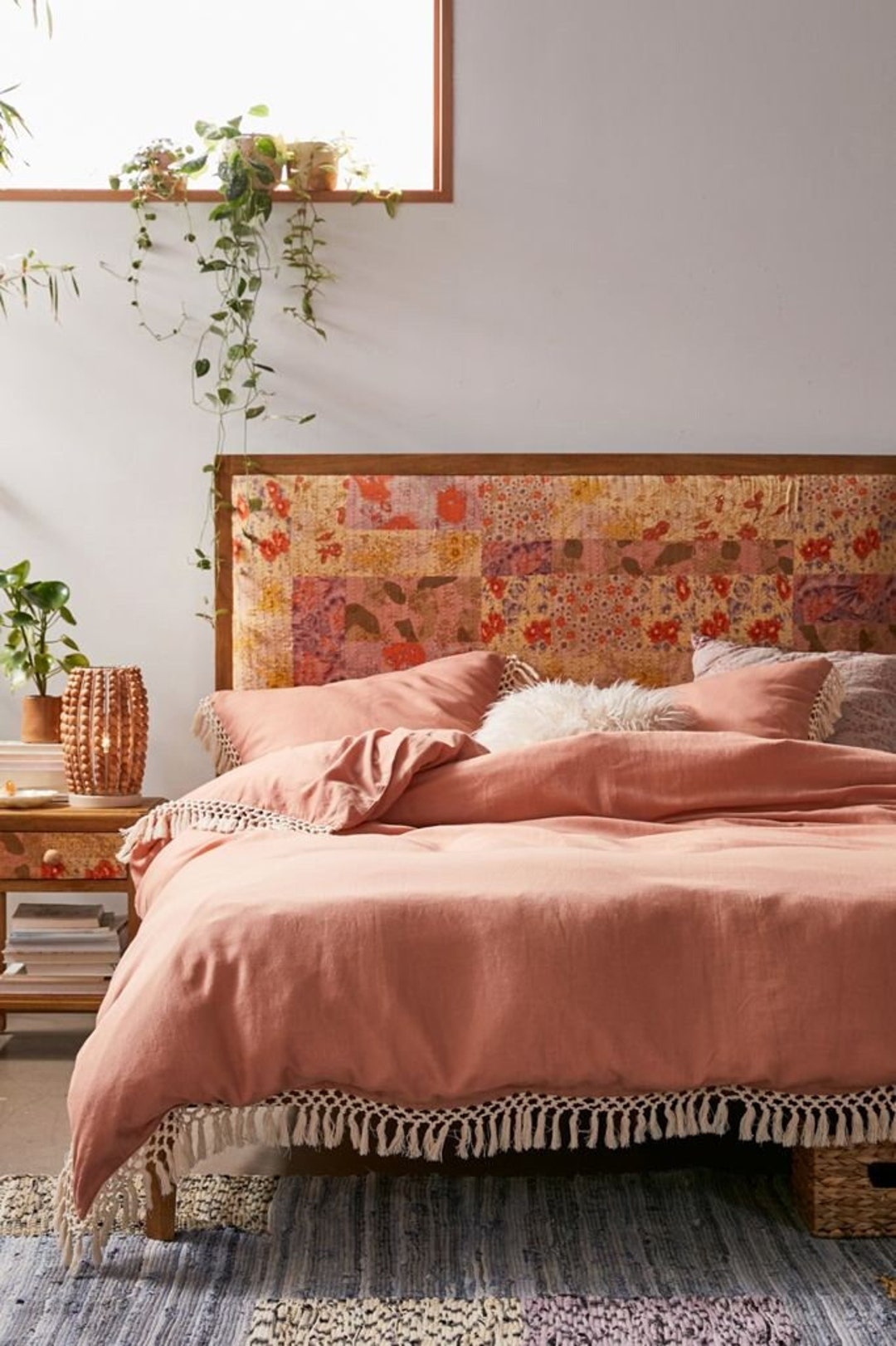 3pieces Set Boho Knotted Handmade Tassels Duvet Cover Bohemian Bedding ...