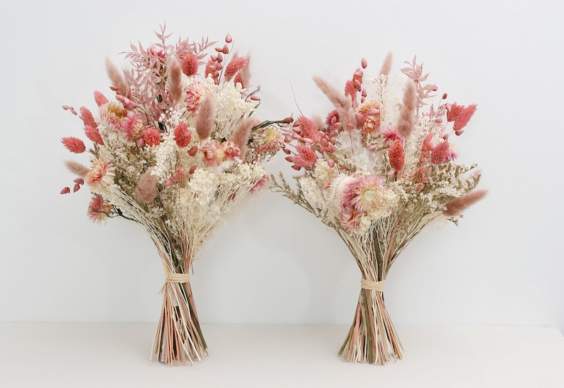 Trockenblumenstrauß Rose, in 2 Größen erhältlich , dried bouquet, Trockenstrauß, dried Flowers, Trockenblumen, DHL zdjęcie 1