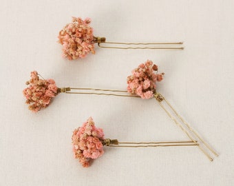 Haarnadel aus echten getrockneten Blumen aus der Serie Amalia in 2 Größen erhältlich (Maxibrief)