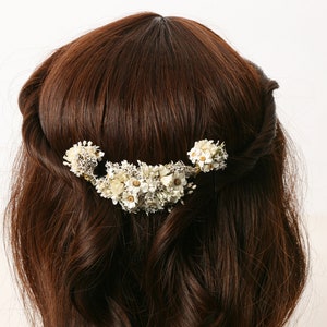 Hairpin made from real dried flowers from the Mia series available in 2 sizes maxi letter image 5