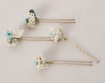 Hairpin made of real dried flowers for Frozen & Sister costume available in 2 sizes (maxi letter)