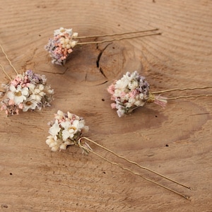 Hairpin made from real dried flowers from the Lina series available in 2 sizes maxi letter image 8