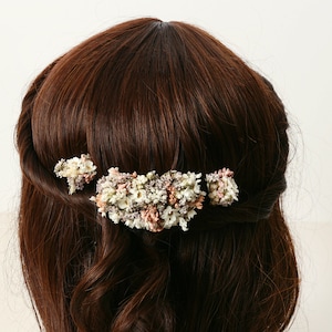 Hairpin made from real dried flowers from the Lina series available in 2 sizes maxi letter image 5