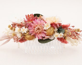 Kopfschmuck aus getrockneten Blumen Serie Valentina, (Maxibrief)