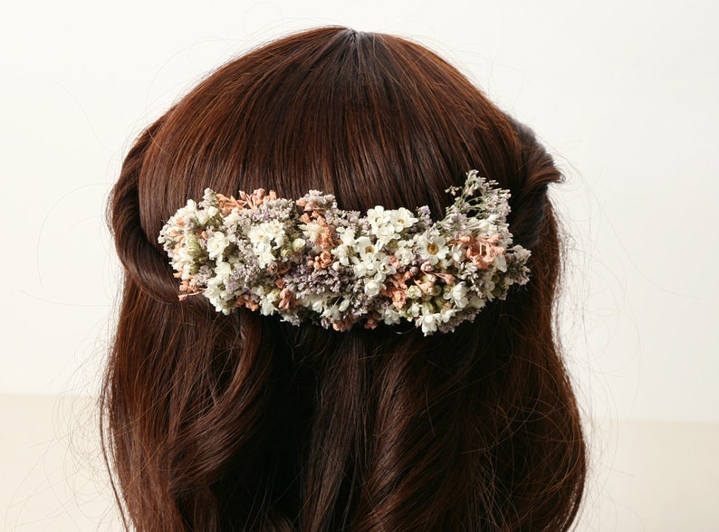 Kopfschmuck aus getrockneten Blumen Serie Lina, in 2 Größen erhältlich Maxibrief Bild 5