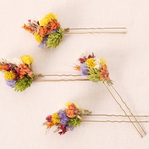 Hairpin made from real dried flowers from the Tramper series available in 2 sizes (maxi letter)