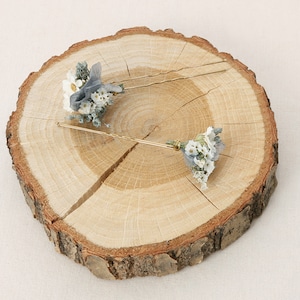 Hairpin made from real dried flowers from the Grays series available in 2 sizes maxi letter image 4