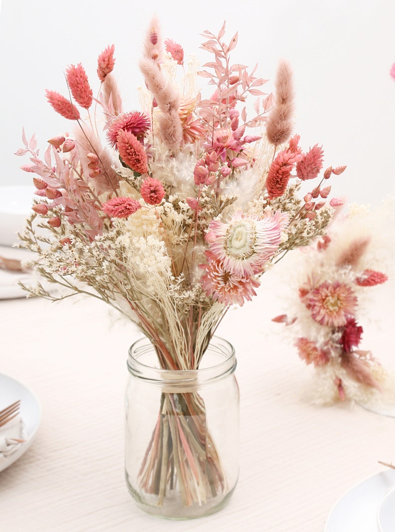 Trockenblumenstrauß Rose, in 2 Größen erhältlich , dried bouquet, Trockenstrauß, dried Flowers, Trockenblumen, DHL zdjęcie 4